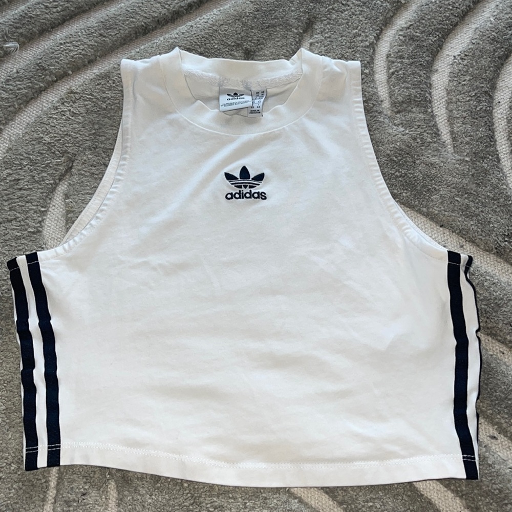 Addidas high neck crop top